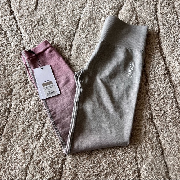 New Pink & Grey Gymshark Leggings - Picture 2 of 5
